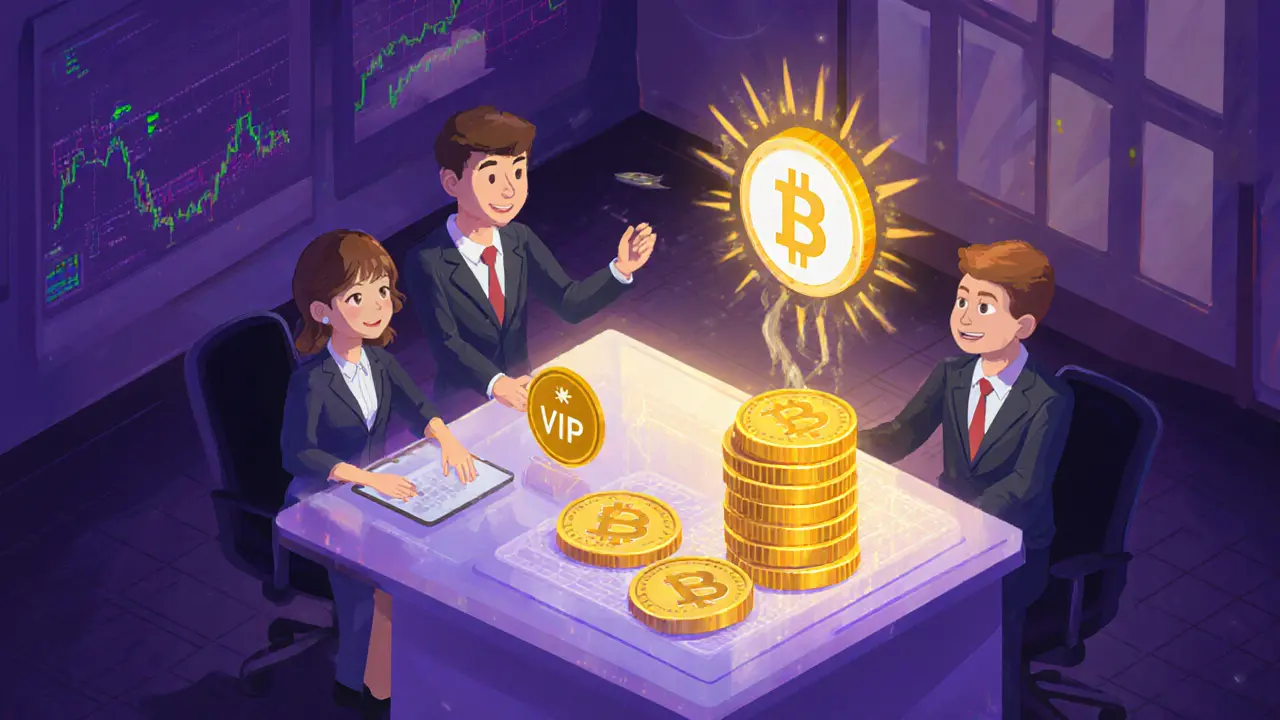 Pixel art of institutional and retail traders benefiting from Coincall's capital‑efficiency programs.
