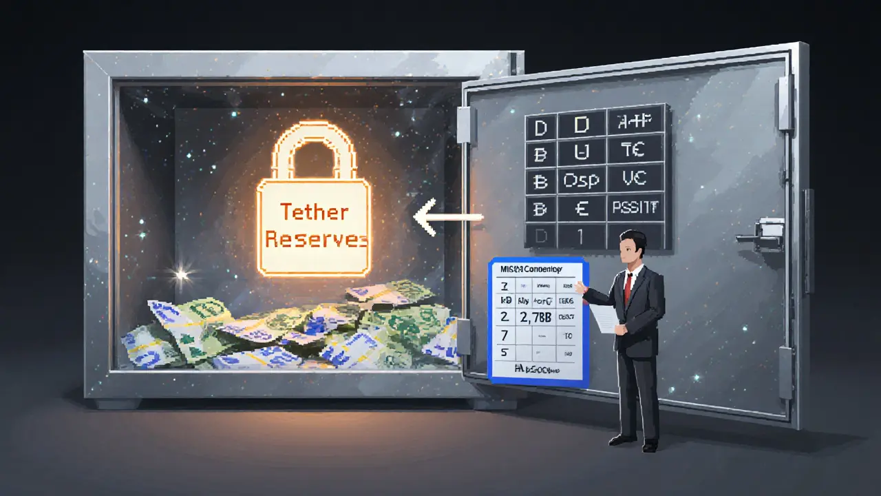 Digital vault with Euro reserves minting EURt tokens under MiCA compliance