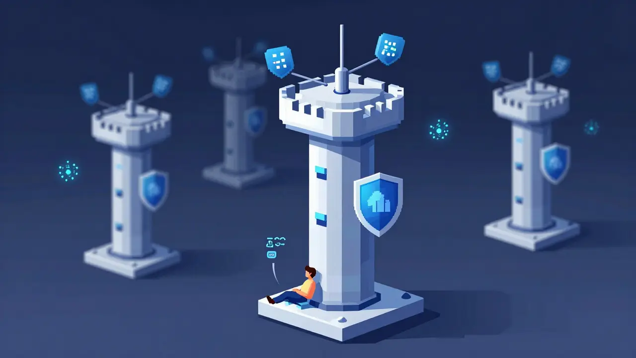 Automated watchtower monitoring state channels for fraud with security alerts.