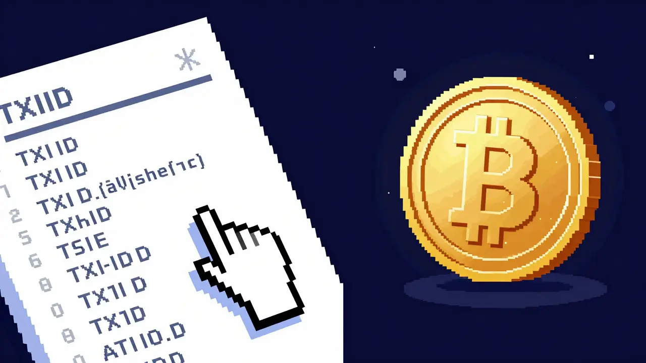 Pixel art showing a digital transaction ledger and a glowing digital ruble