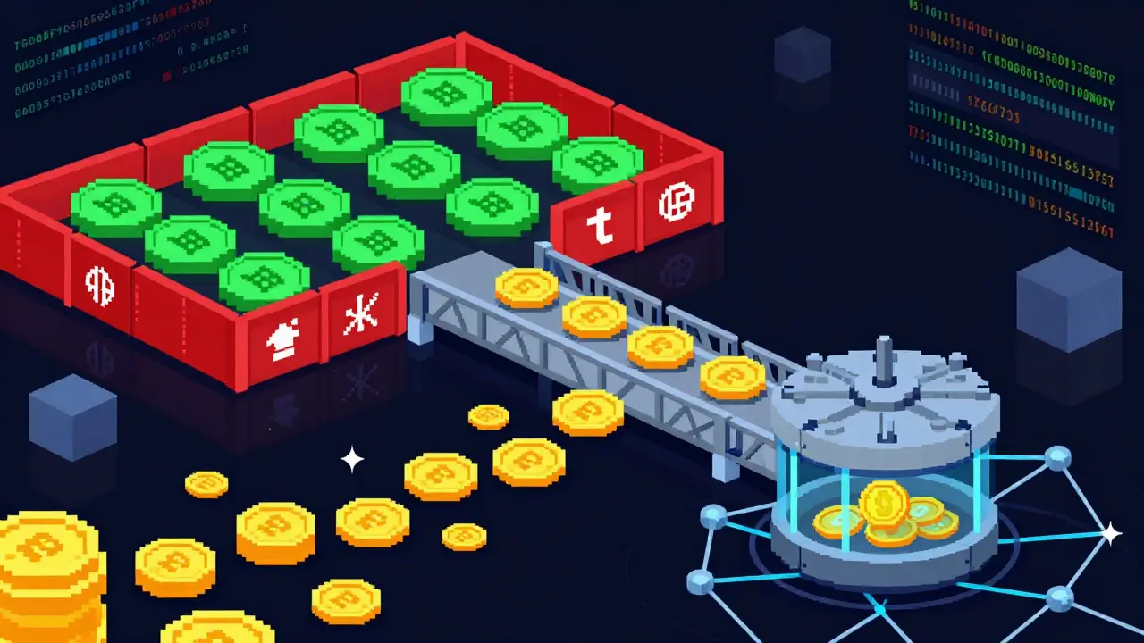 Digital coins bypassing sanctions via blockchain networks