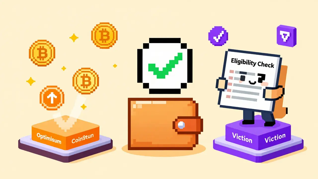 Pixel art of crypto tokens distributing across different blockchain networks
