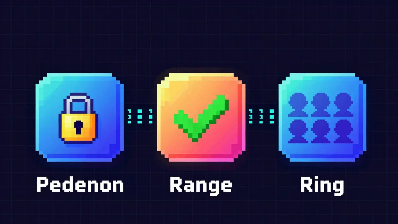 Pixel art visualization of cryptographic tools for confidential transactions