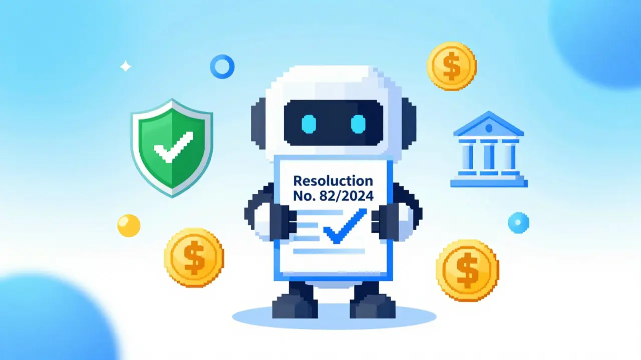 Pixel art of regulated crypto platform with security icons